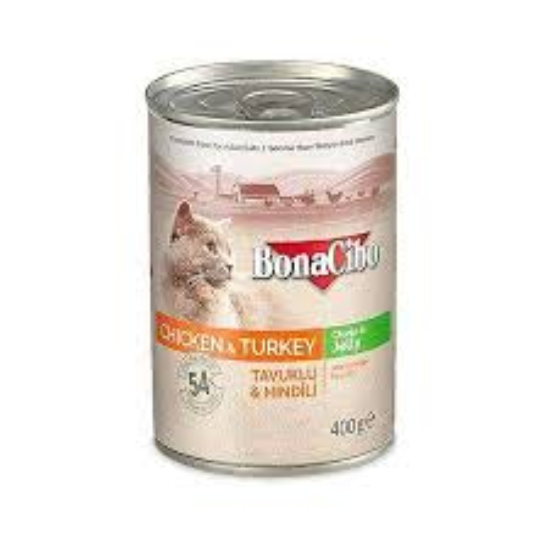 BONNIE CANNED CAT FOOD W/CHICKEN CHUNK 400G